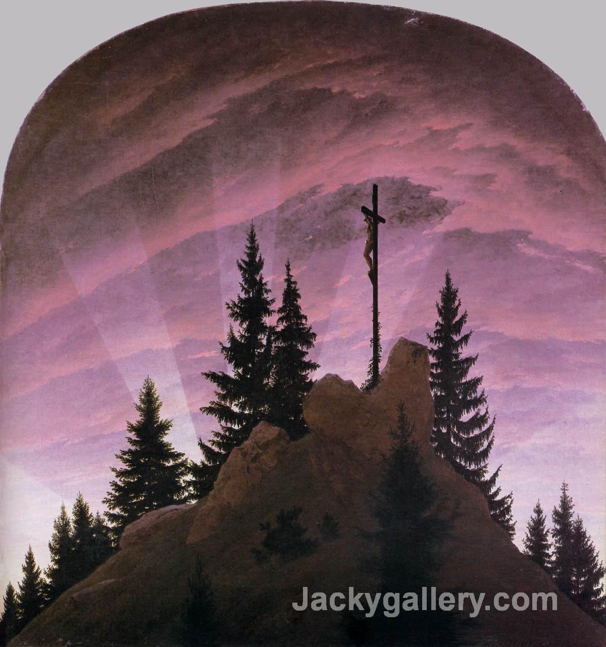 Cross in the Mountains (Tetschen Altar) by Caspar David Friedrich paintings reproduction